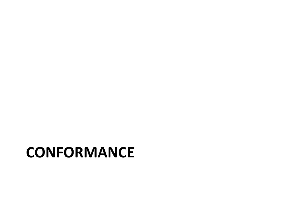 conformance