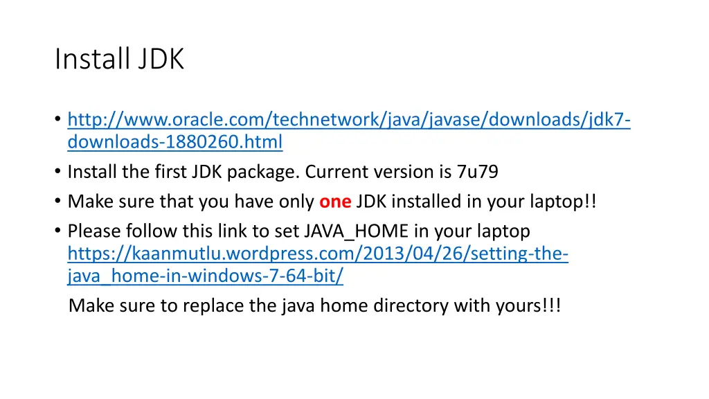 install jdk