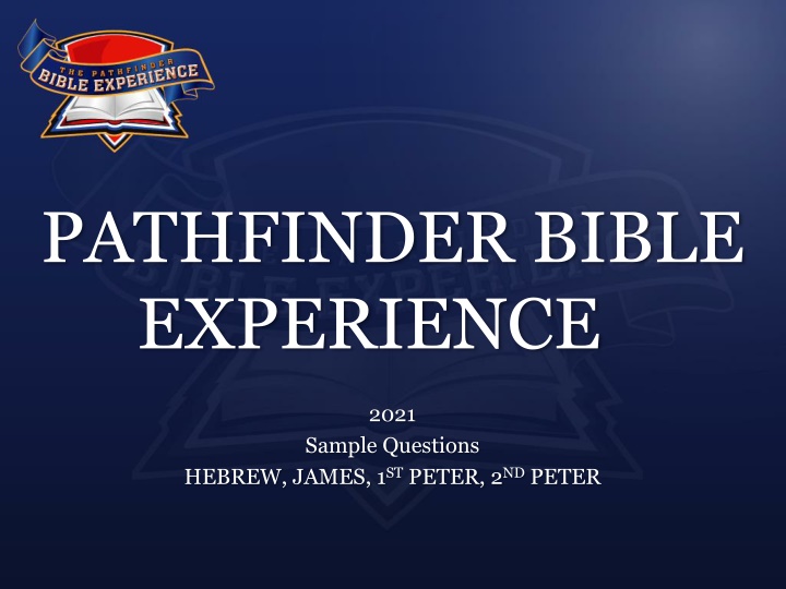 pathfinder bible experience