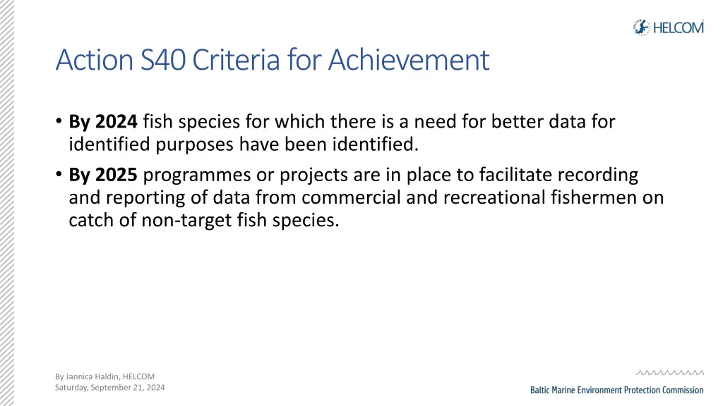 action s40 criteria for achievement