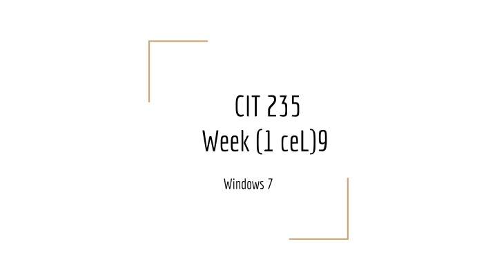 cit 235 week 1