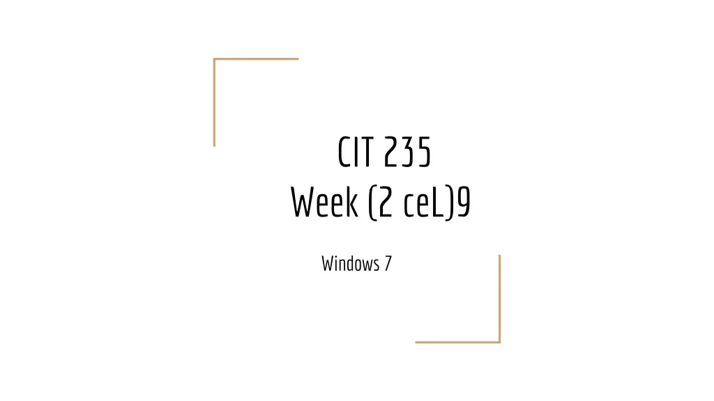 cit 235 week 2