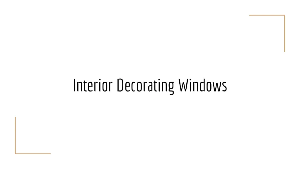 interior decorating windows