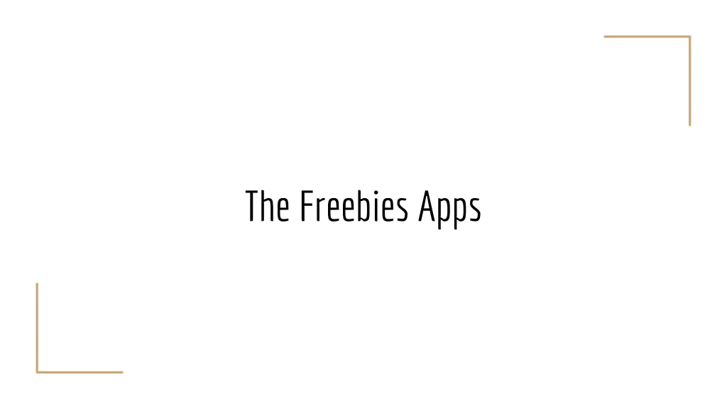 the freebies apps