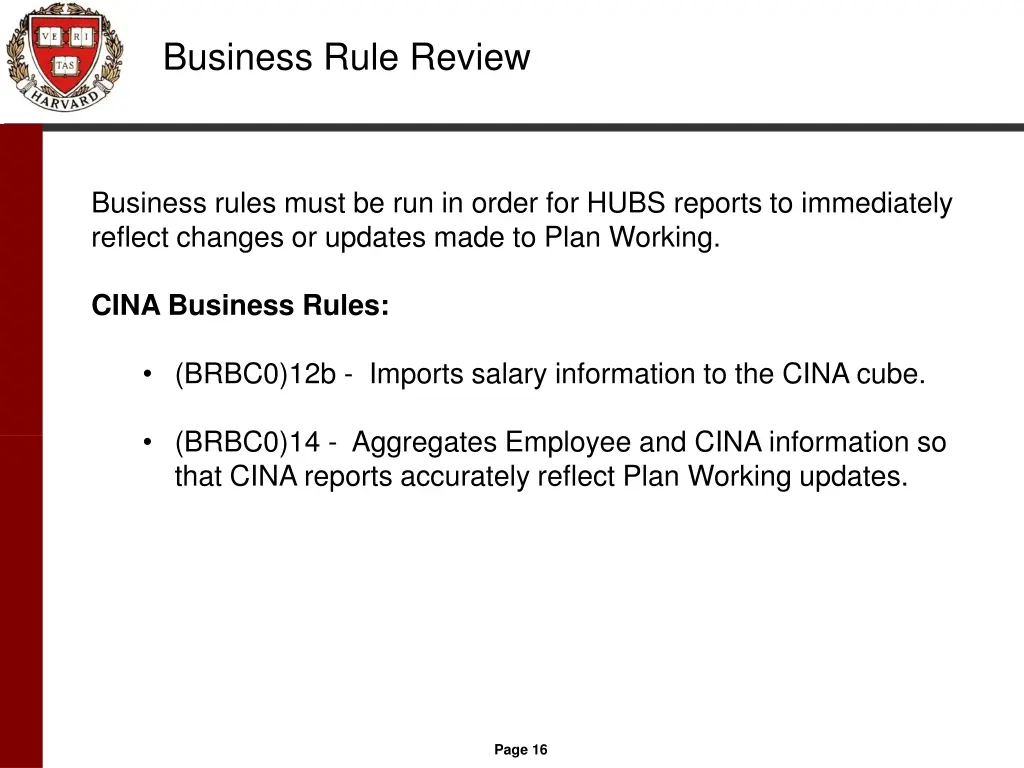 business rule review