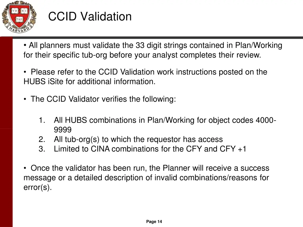 ccid validation