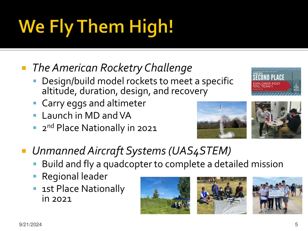 the american rocketry challenge design build