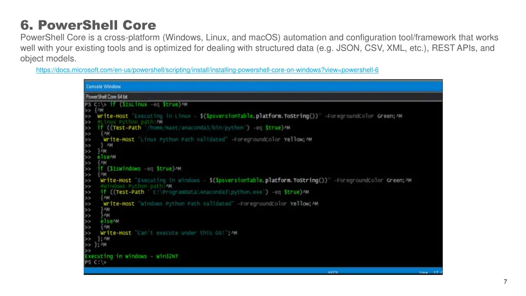 6 powershell core