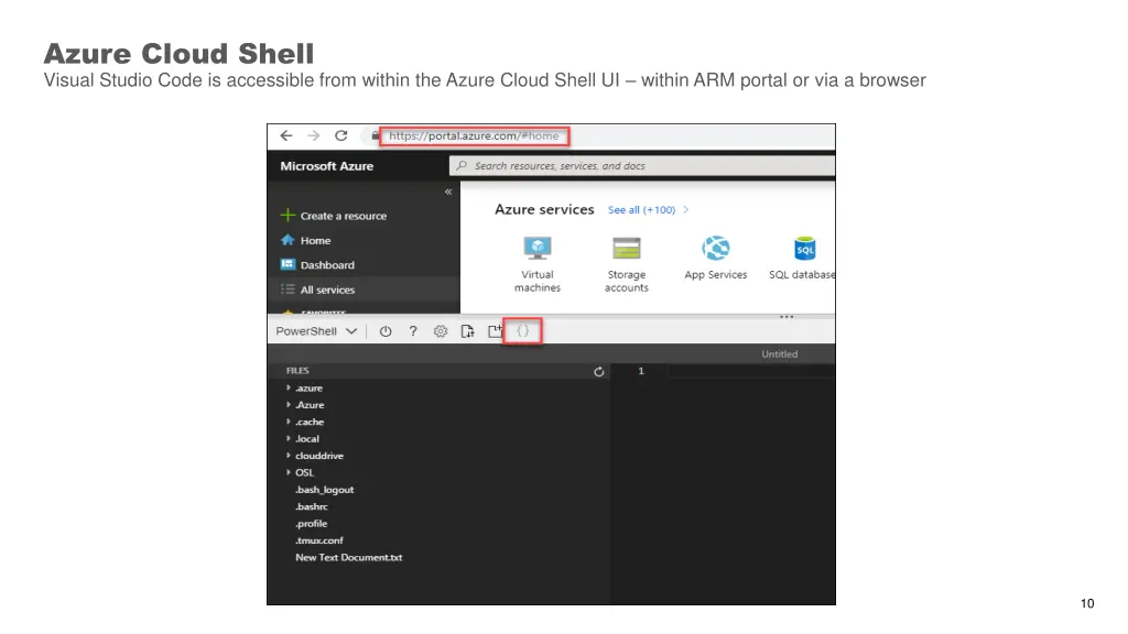 azure cloud shell