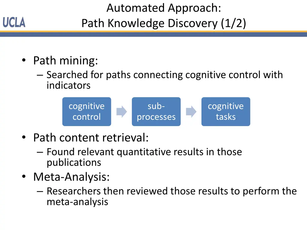 automated approach path knowledge discovery 1 2