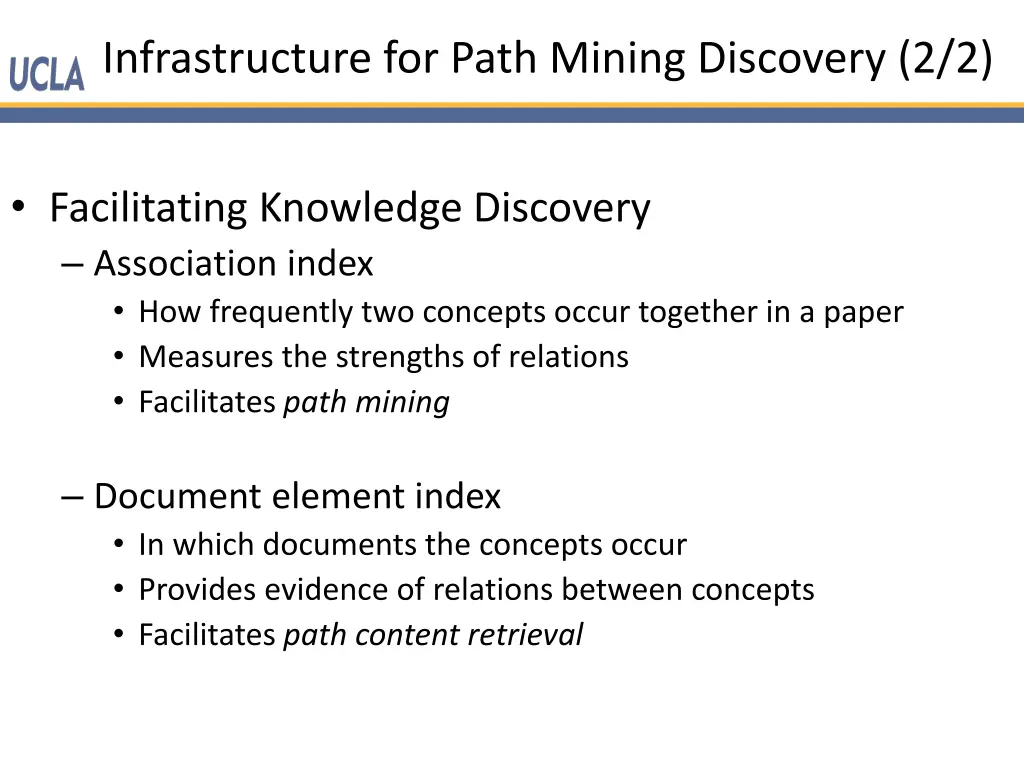 infrastructure for path mining discovery 2 2