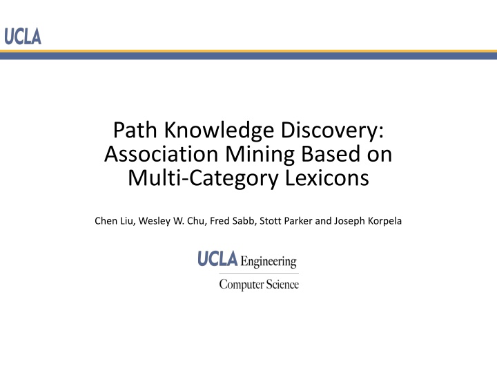 path knowledge discovery association mining based