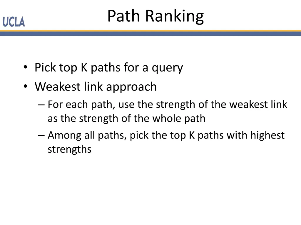 path ranking