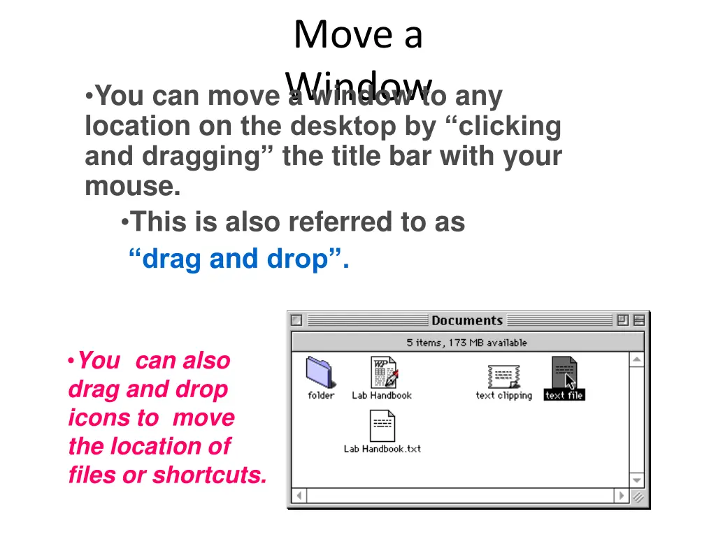 move a window