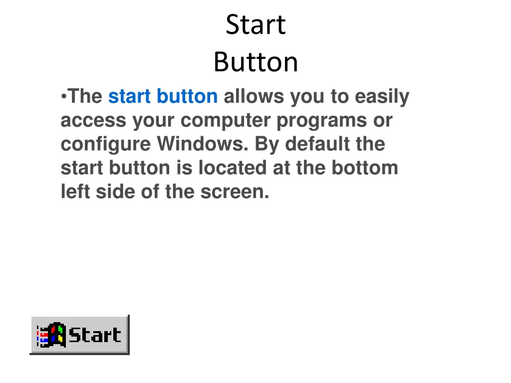 start button