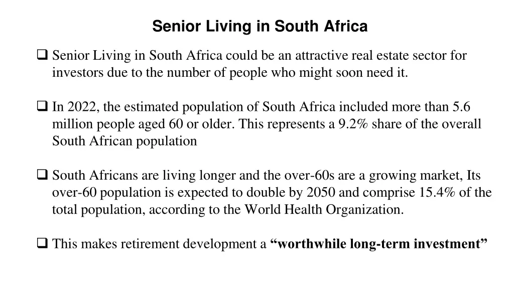 senior living in south africa