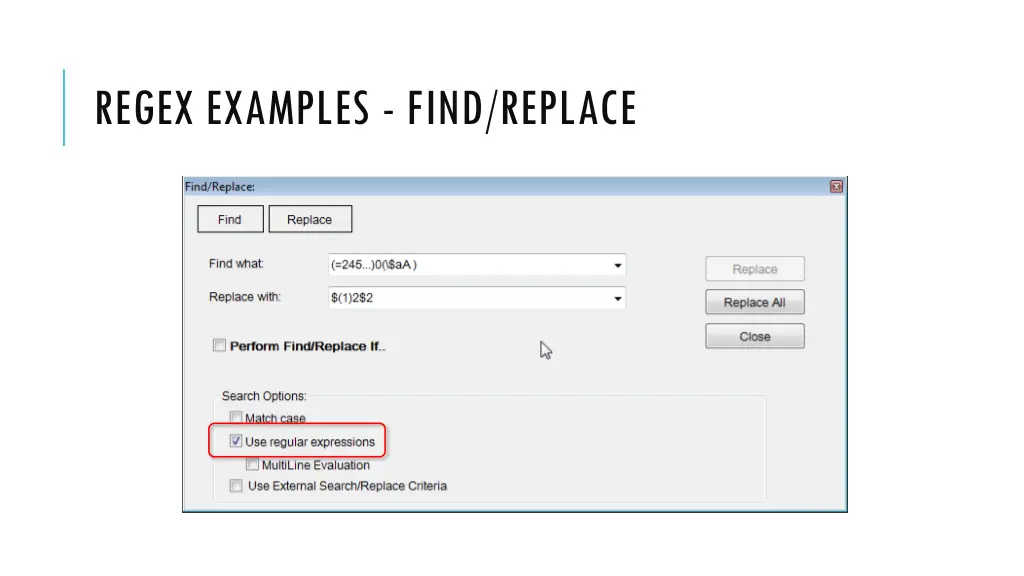 regex examples find replace