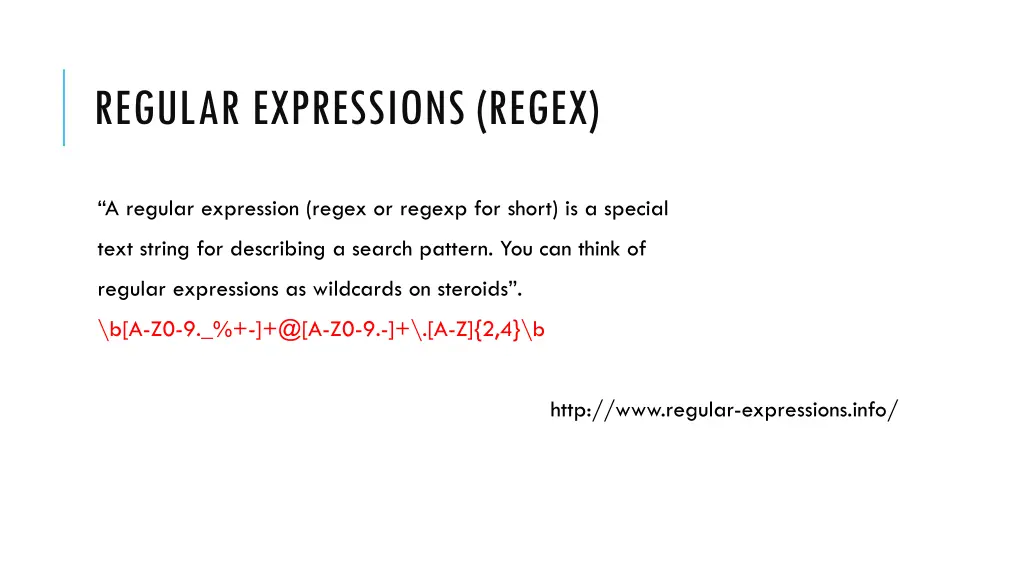 regular expressions regex