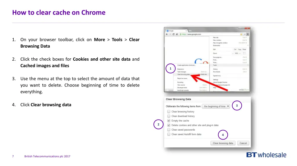 how to clear cache on chrome