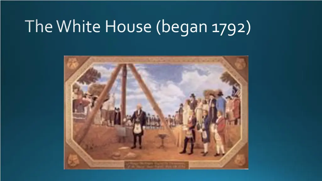 the white house began 1792