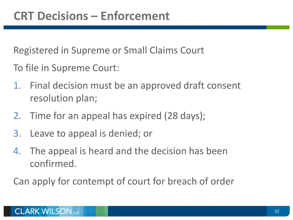 crt decisions enforcement