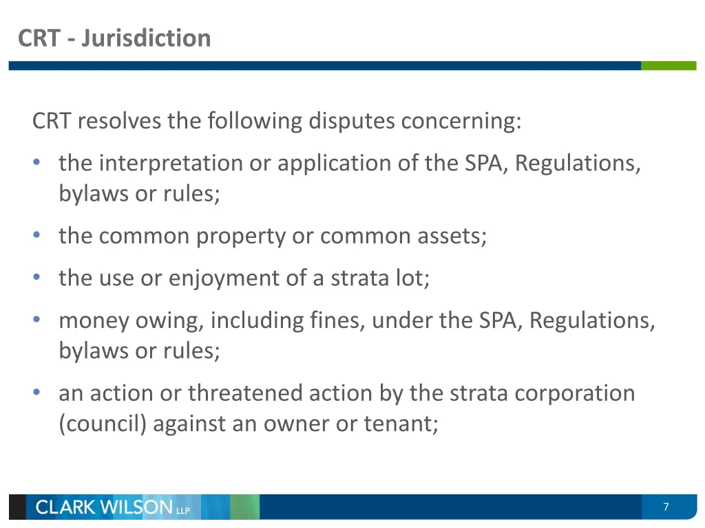 crt jurisdiction