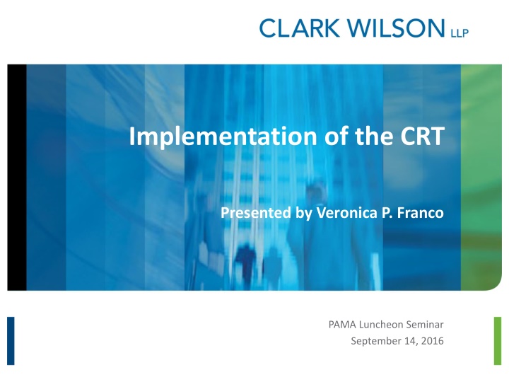 implementation of the crt