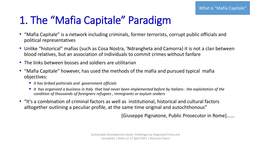 what is mafia capitale