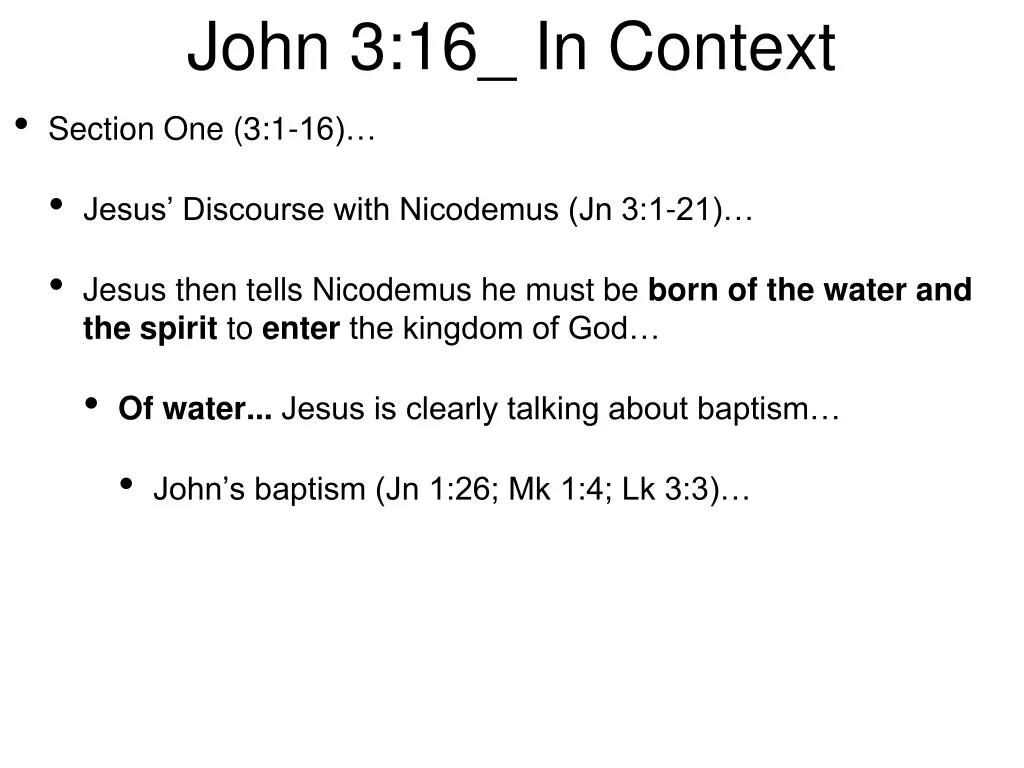 john 3 16 in context section one 3 1 16 5