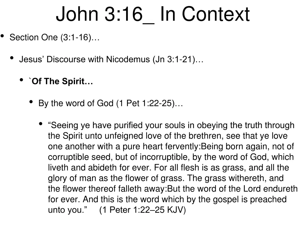 john 3 16 in context section one 3 1 16 6