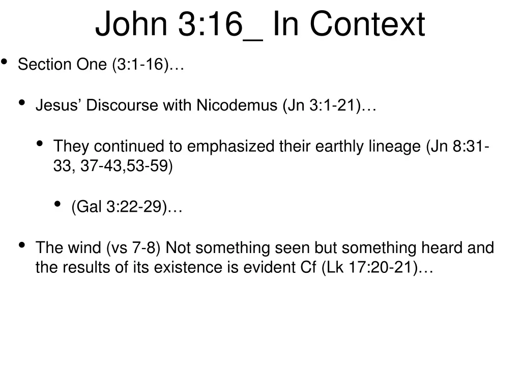 john 3 16 in context section one 3 1 16 7