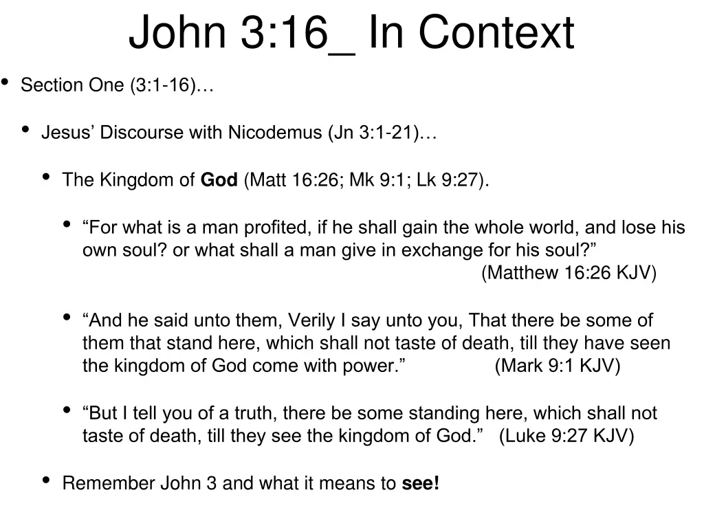 john 3 16 in context section one 3 1 16 8