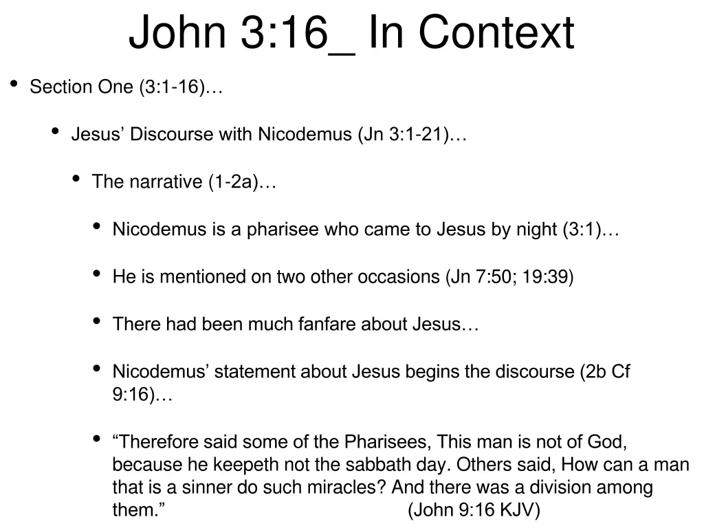 john 3 16 in context section one 3 1 16