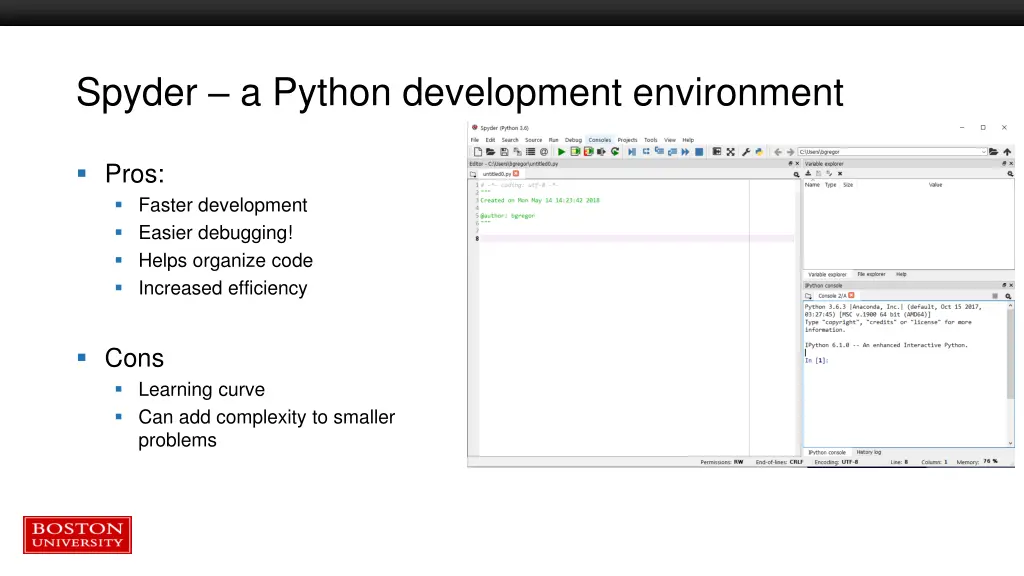 spyder a python development environment