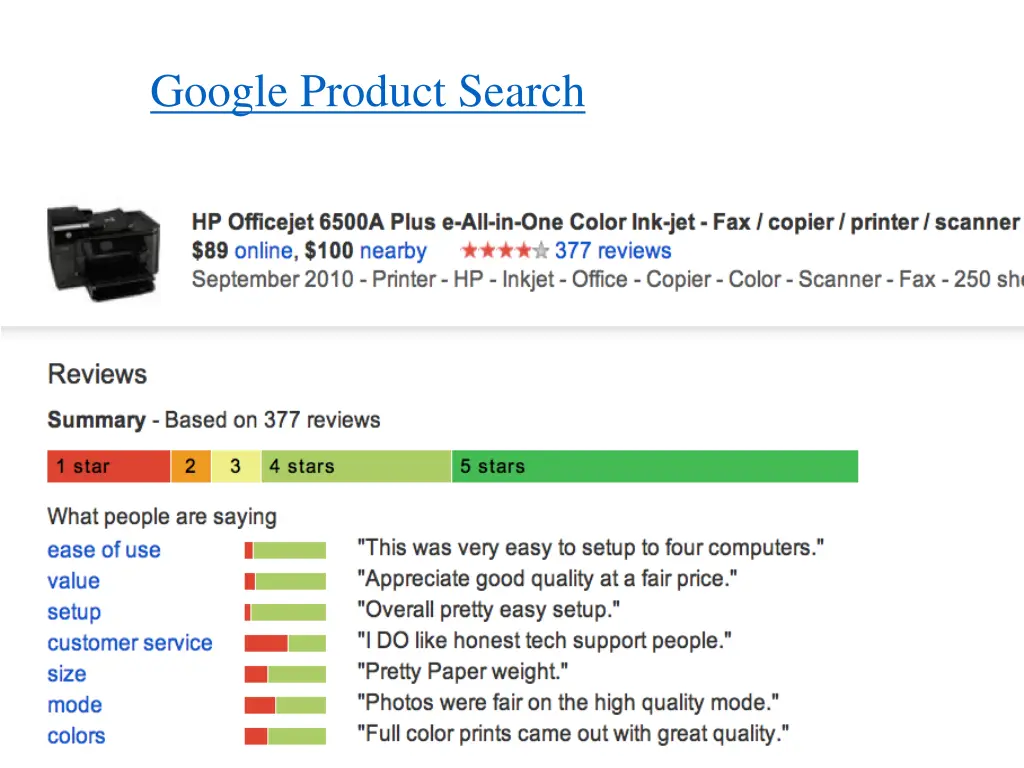 google product search