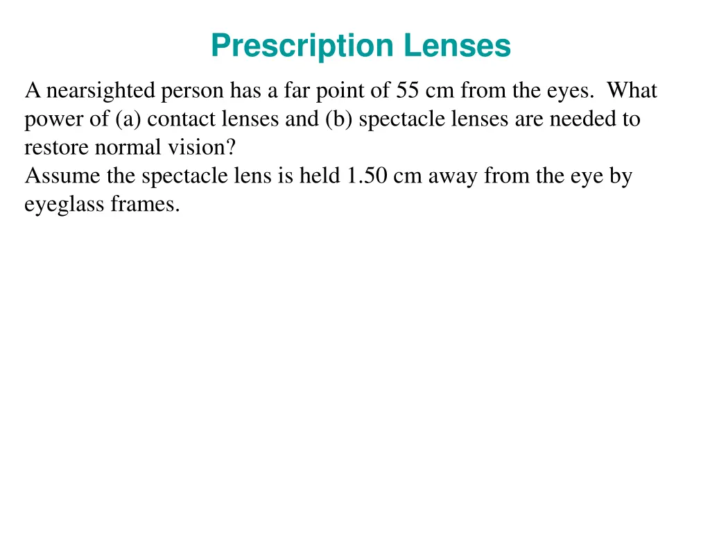 prescription lenses