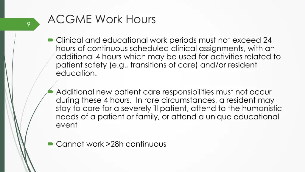 acgme work hours