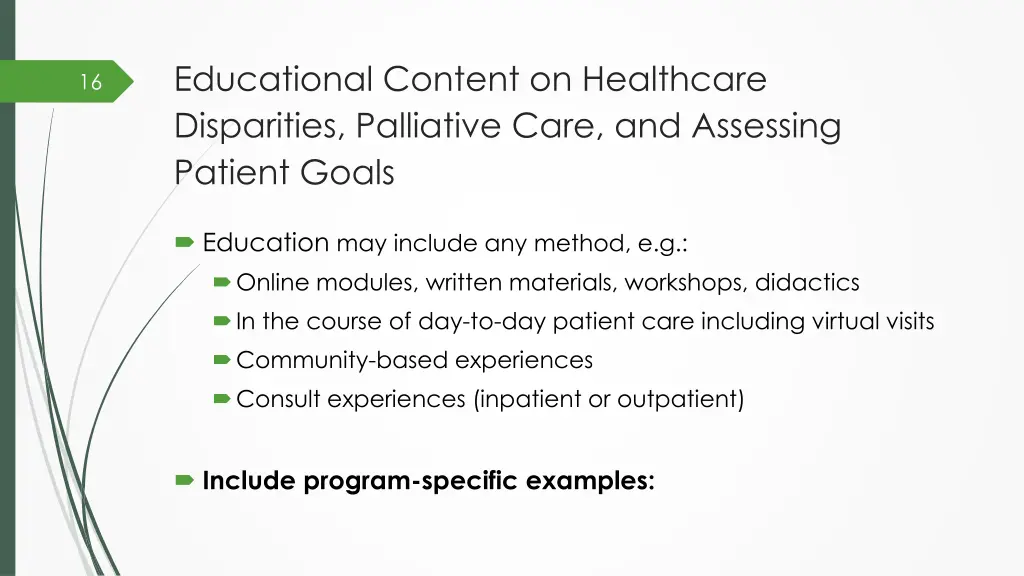 educational content on healthcare disparities