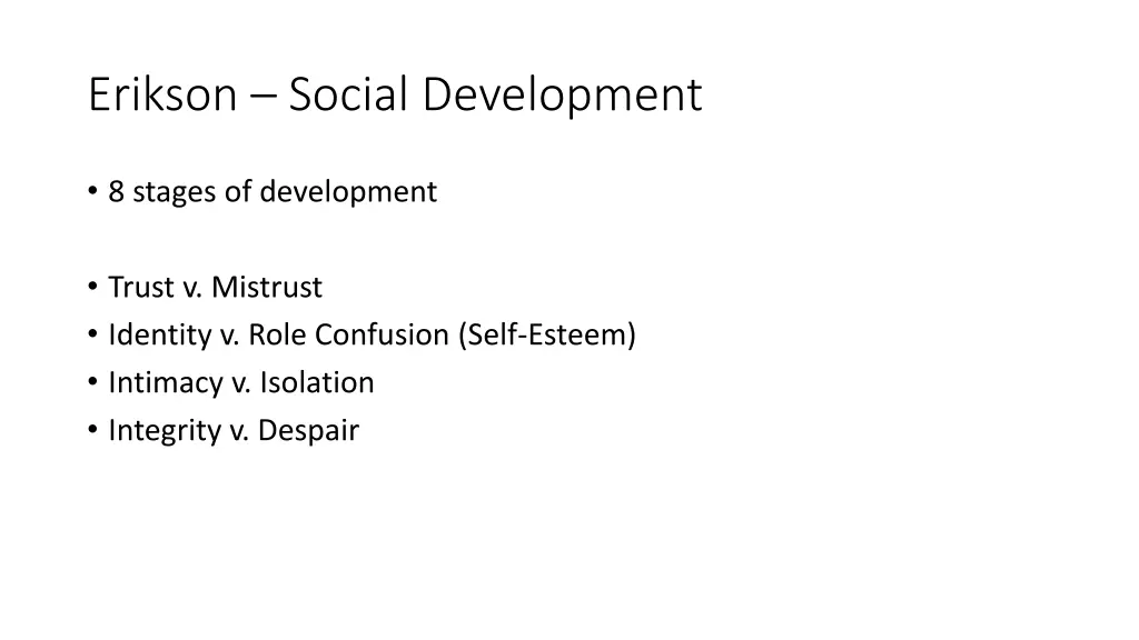 erikson social development