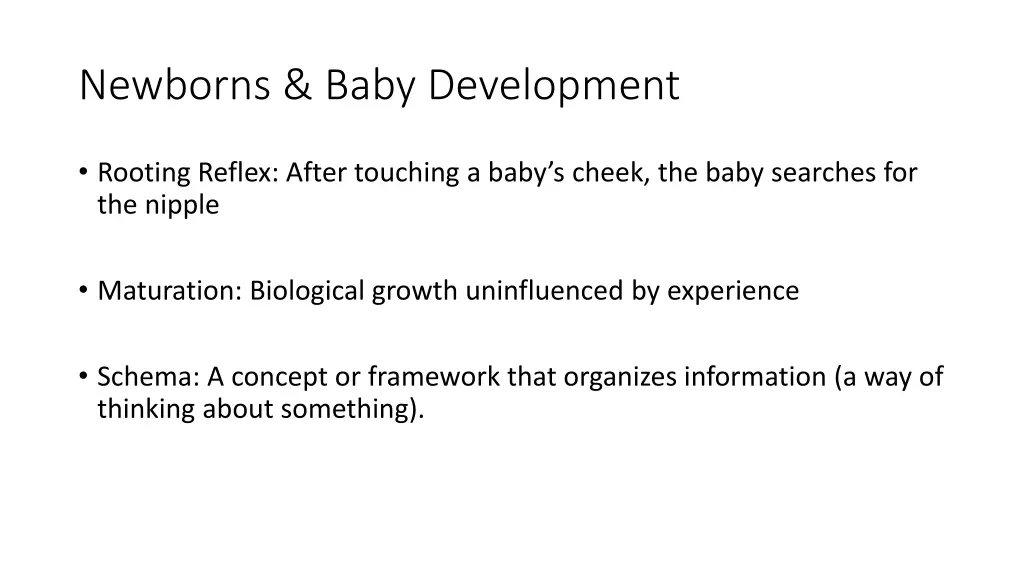 newborns baby development