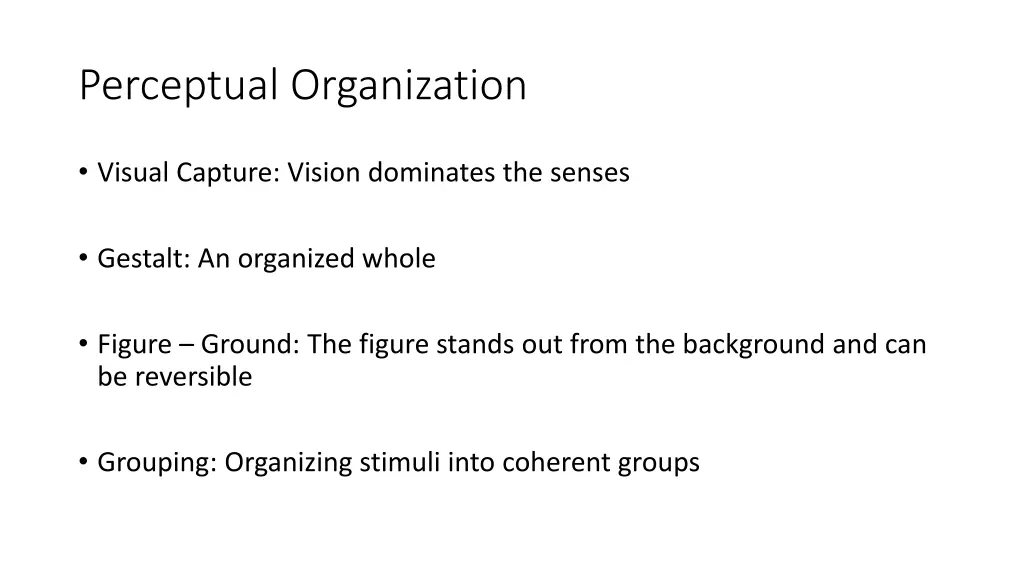 perceptual organization