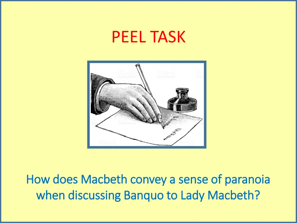 peel task