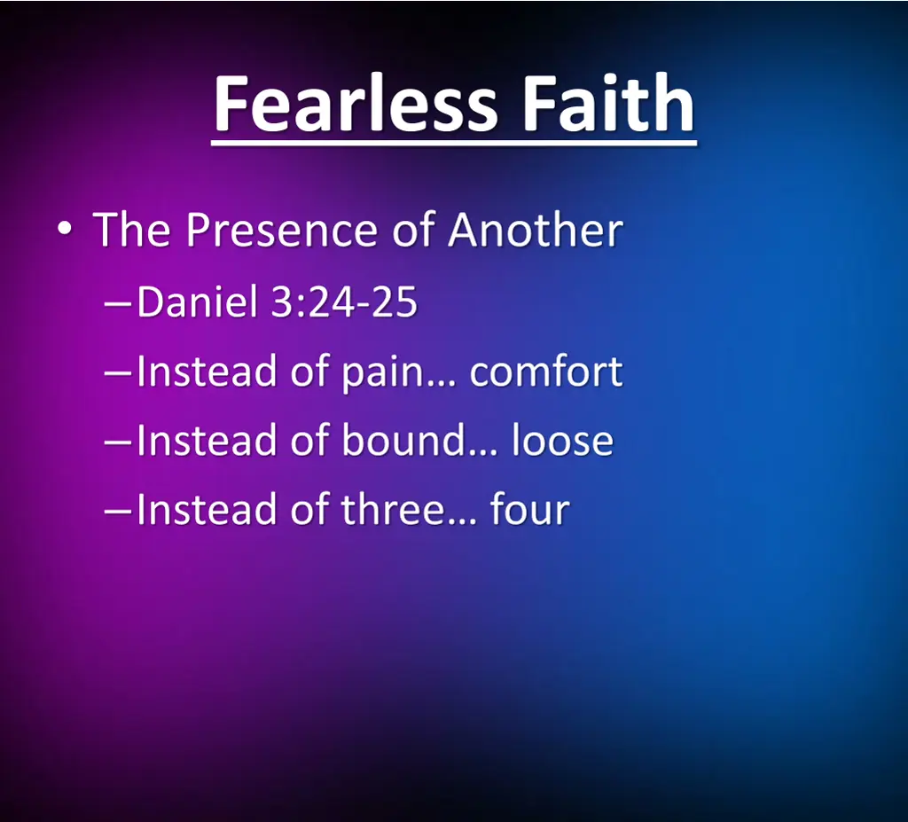 fearless faith 4