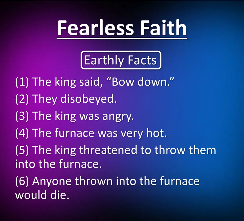 fearless faith 5