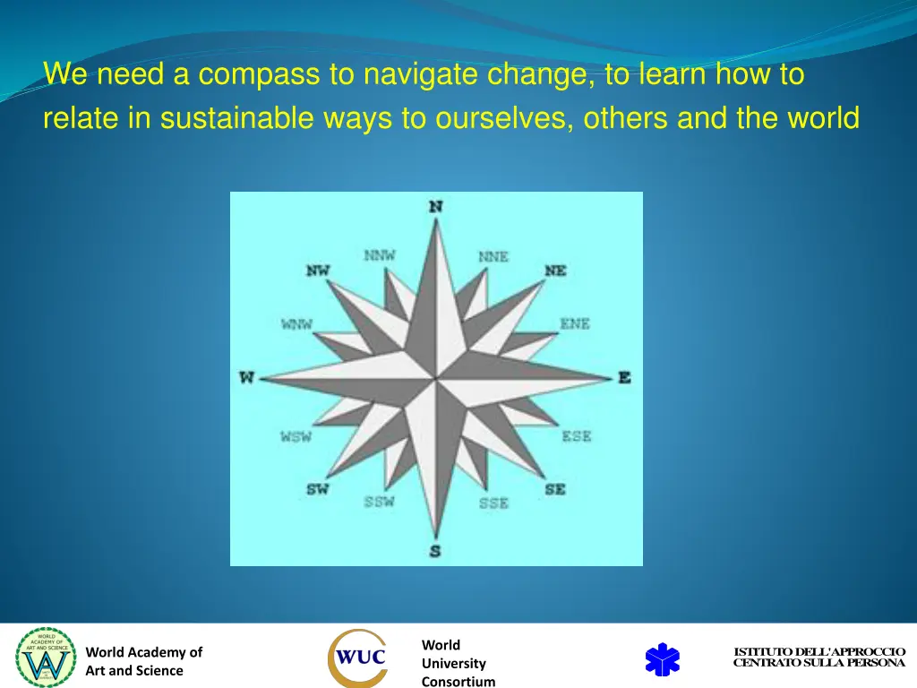 we need a compass to navigate change to learn