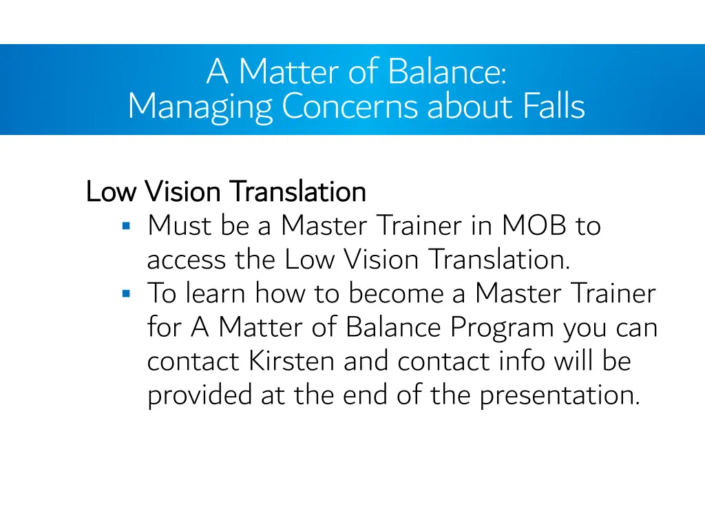 a matter of balance managing concerns about falls 5