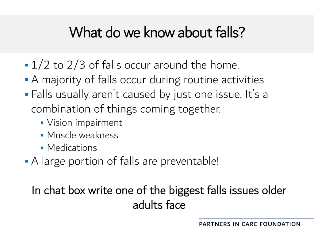 what do we know about falls