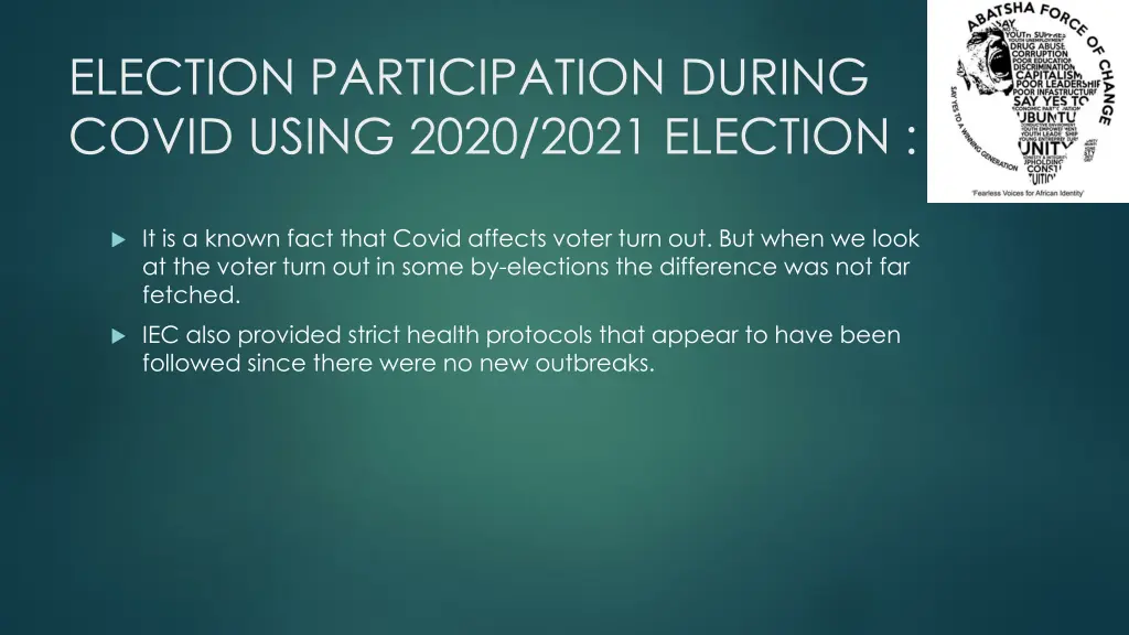 election participation during covid using 2020