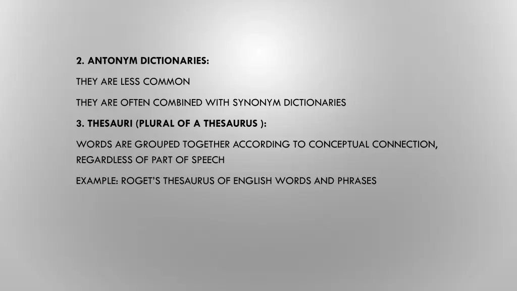 2 antonym dictionaries