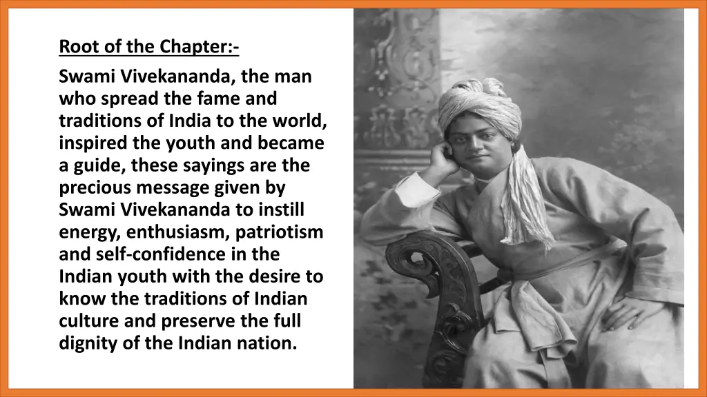 root of the chapter swami vivekananda